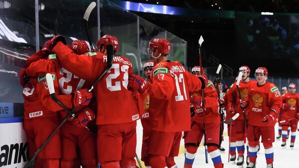 Молодежная сборная России по хоккею на чемпионате мира в Эдмонтоне