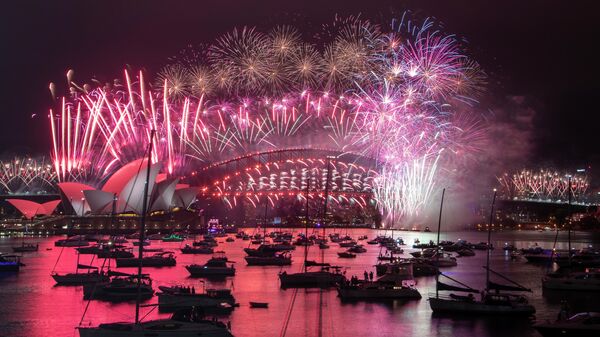 Празднование Нового года в Сиднее, Австралия
