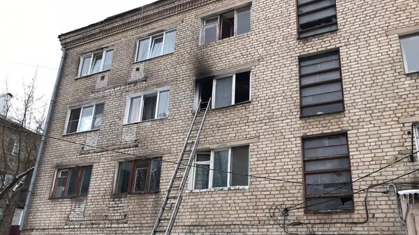 Пожар в многоквартирном доме в городском округе Орехово-Зуево
