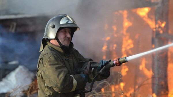 Ликвидация пожара в Красноярском крае