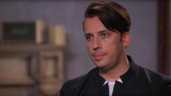 Скриншот видео интервью  Максима Галкина 