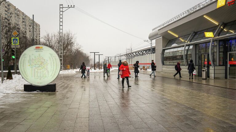 Благоустройство территории возле станций метро и МЦД Славянский бульвар 