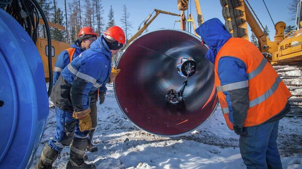Строительство газопровода Сила Сибири