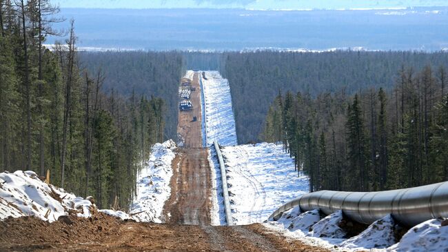 Строительство газопровода Сила Сибири