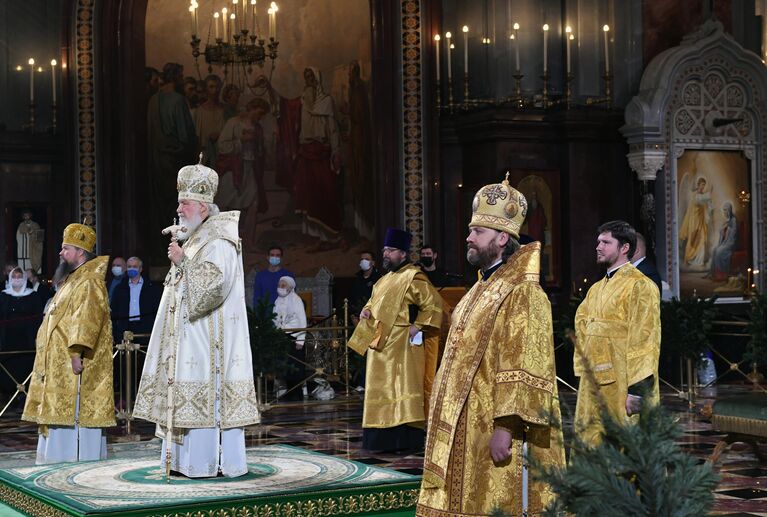 Рождество Христово. Патриаршая литургия в храме Христа Спасителя