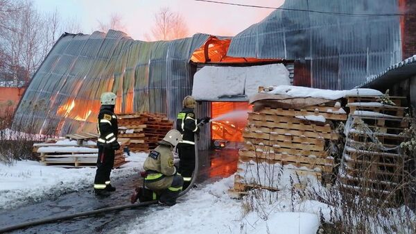 Пожар на складах на станции Бронницы, Раменский район