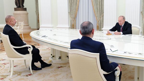 Трехсторонняя встреча лидеров России, Азербайджана и Армении. Архивное фото
