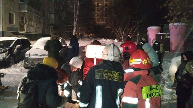 Пожар в жилом доме в Екатеринбурге