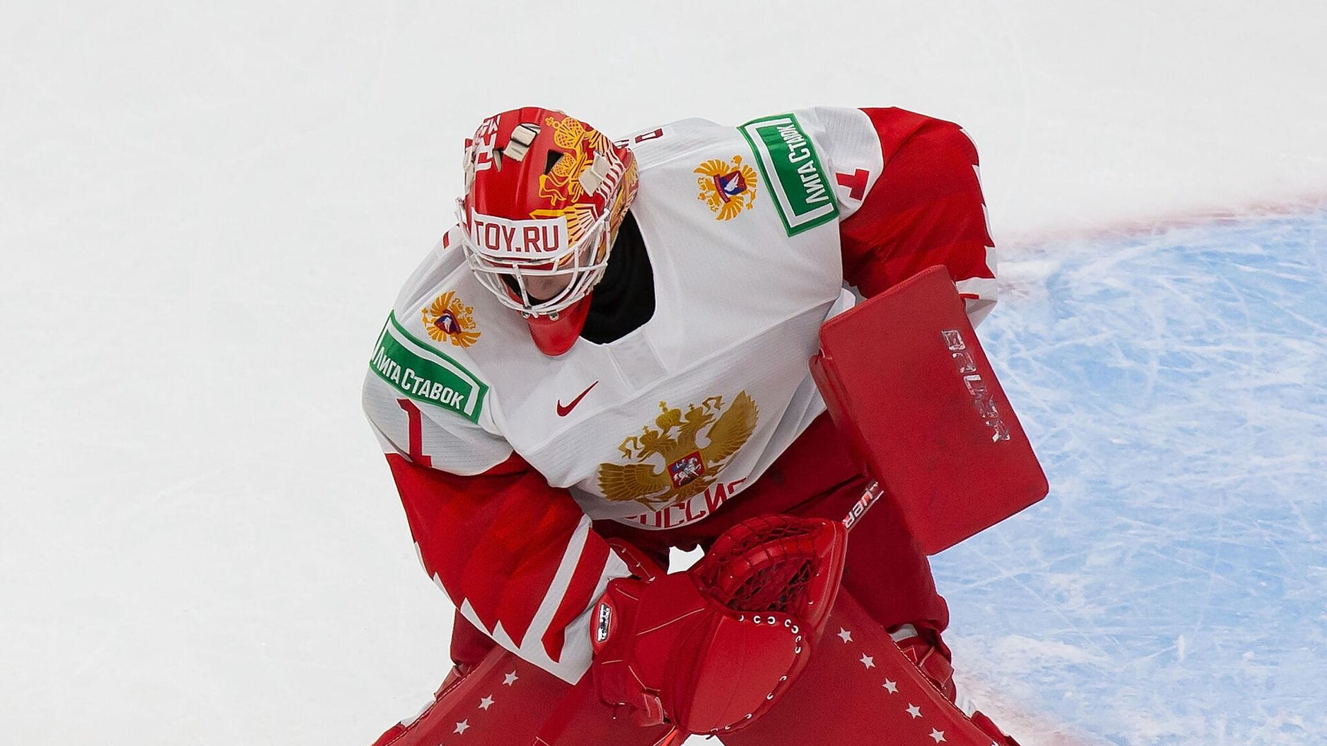 EDMONTON, AB - JANUARY 05: Goaltender Yaroslav Askarov #1 of Russia makes a save against Finland during the 2021 IIHF World Junior Championship bronze medal game at Rogers Place on January 5, 2021 in Edmonton, Canada.   Codie McLachlan/Getty Images/AFP - РИА Новости, 1920, 12.01.2021