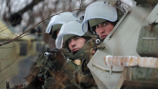 Учения инженерно-штурмового подразделения ЮВО в Ростовской области