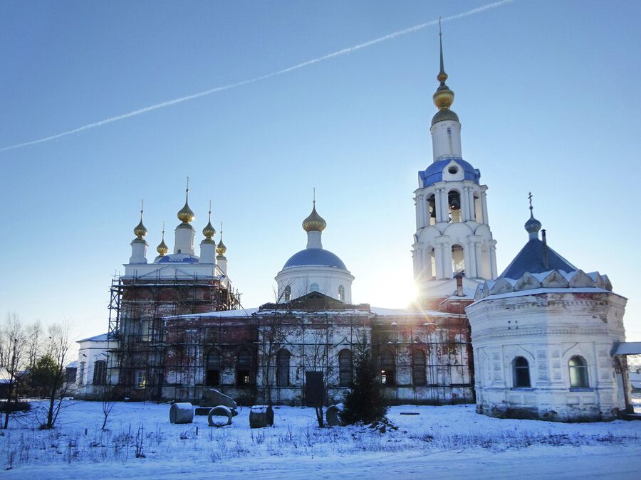 Казанский храм Казанской Божьей Казань зимой