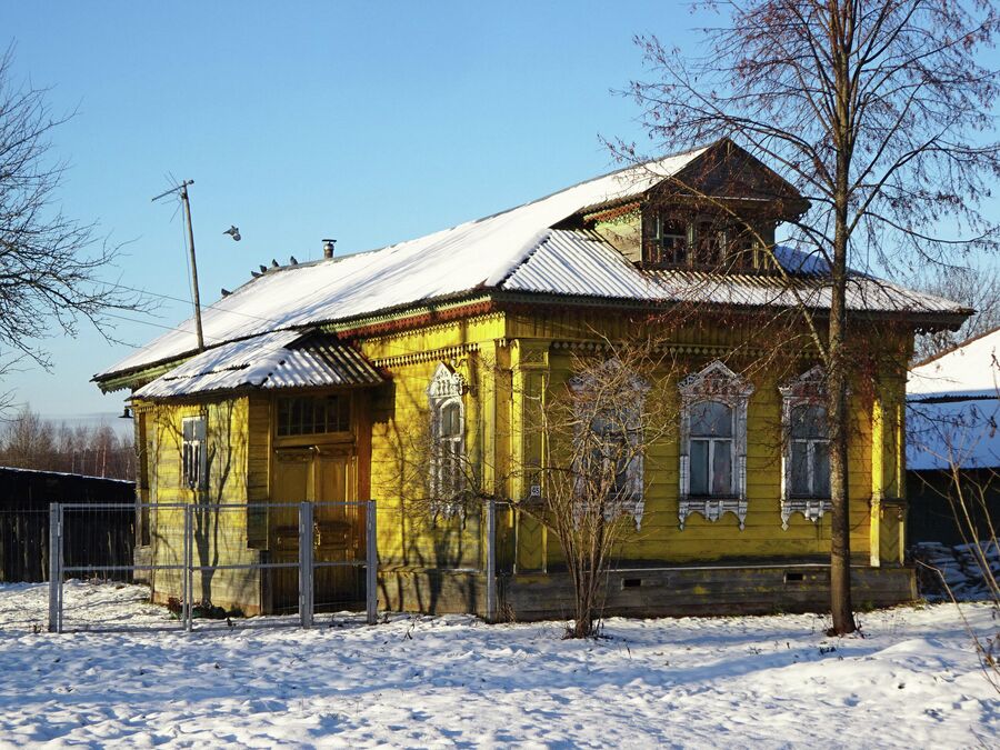 Деревянные дома на Волхонке