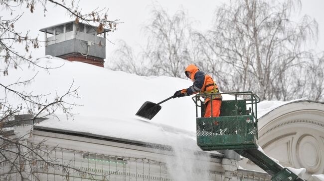 Снегопад в Москве