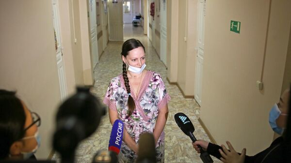 Оксана Шеломенцева, спасённая сотрудниками городского перинатального центра Иркутска после заболевания коронавирусом на 32-й неделе беременности