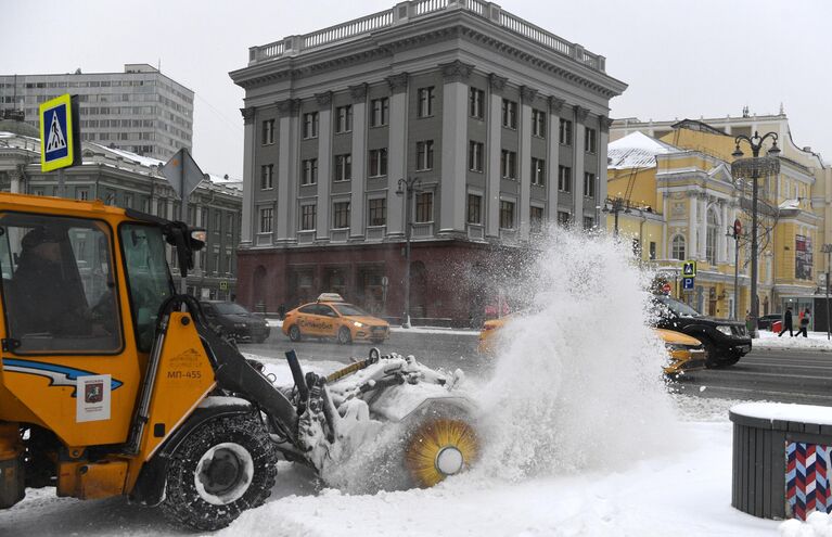 Снегопад в Москве