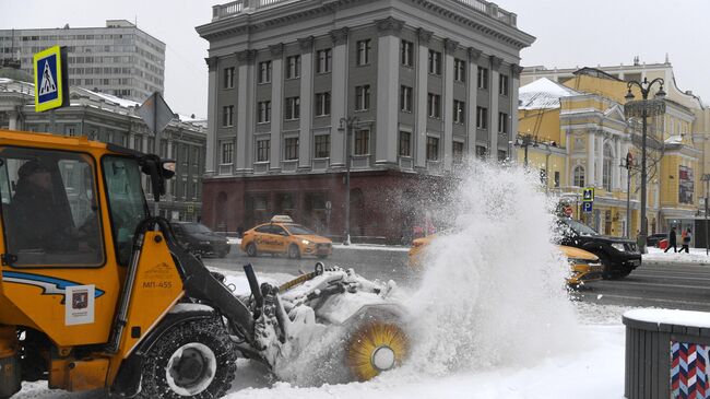 Снегопад в Москве