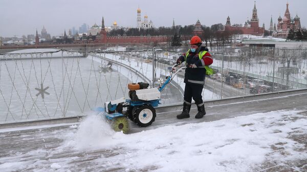 Снегопад в Москве