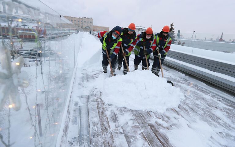 Снегопад в Москве