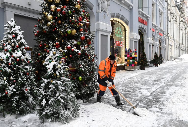 Снегопад в Москве