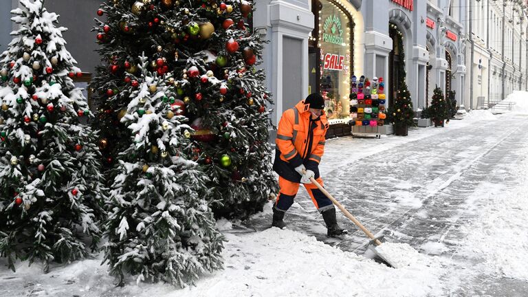 Снегопад в Москве