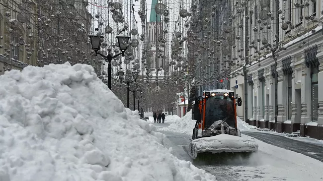 Снегопад в Москве