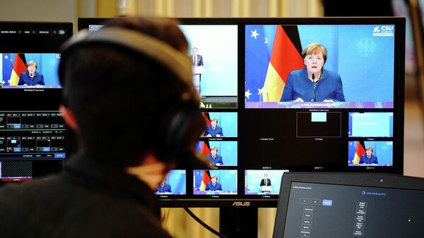 Выступление канцлера Германии Ангелы Меркель в Бундестаге 
