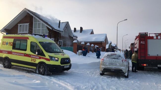  Пожар в коттеджном поселке в Верхнеуслонском районе Татарстана