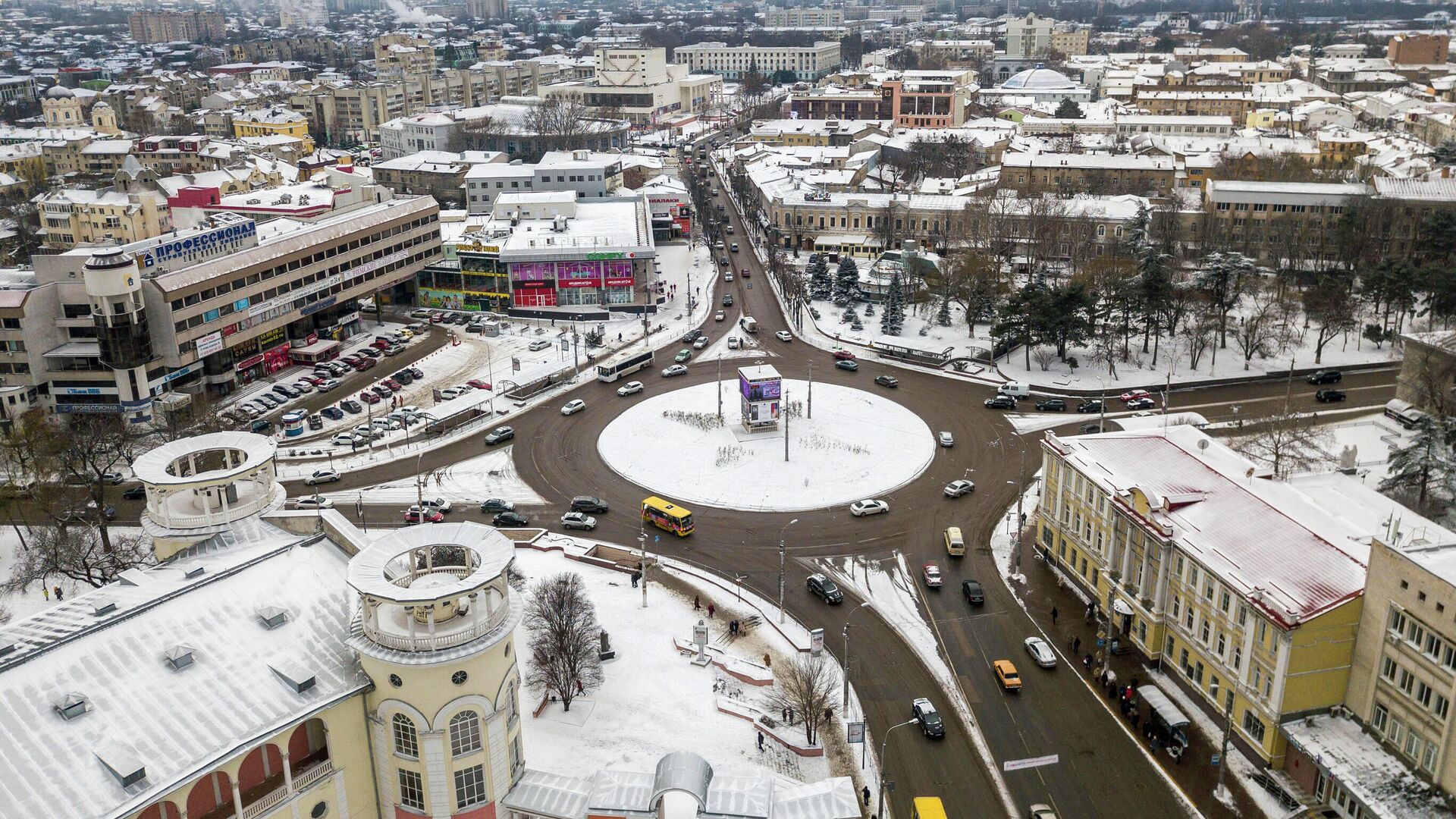 Заснеженный Симферополь - РИА Новости, 1920, 19.01.2021