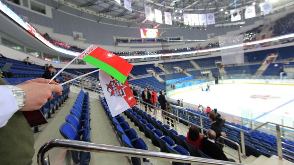 Ледовая арена нового спортивного комплекса Минск-Арена