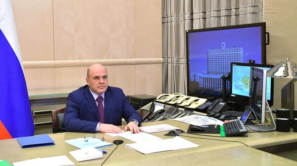 Председатель правительства РФ Михаил Мишустин проводит совещание с вице-премьерами РФ