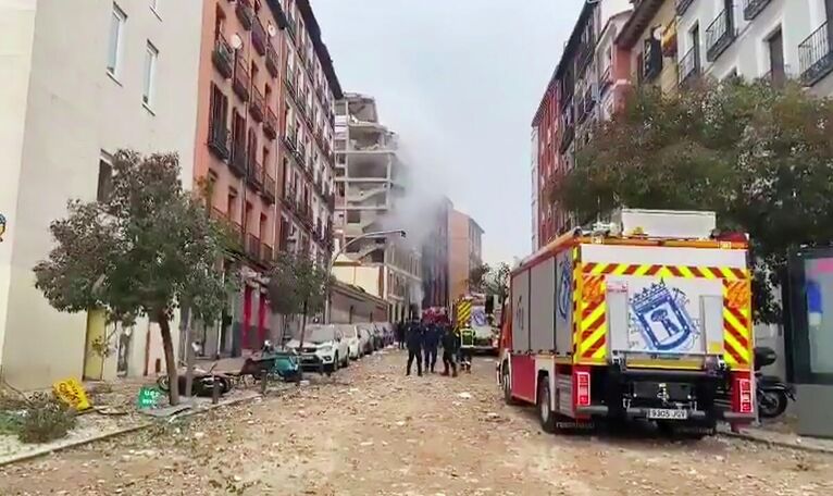 Взрыв в Мадриде. Кадр видео