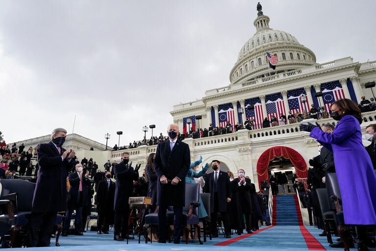 Президент США Джо Байден во время церемонии инаугурации в Вашингтоне