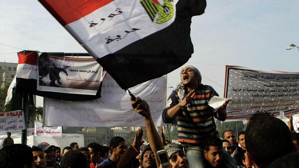Акция протеста на площади Тахрир в Египте. 27 ноября 2011