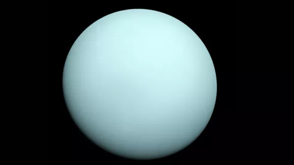 Снимок Урана, полученный космическим аппаратом Вояджер-2