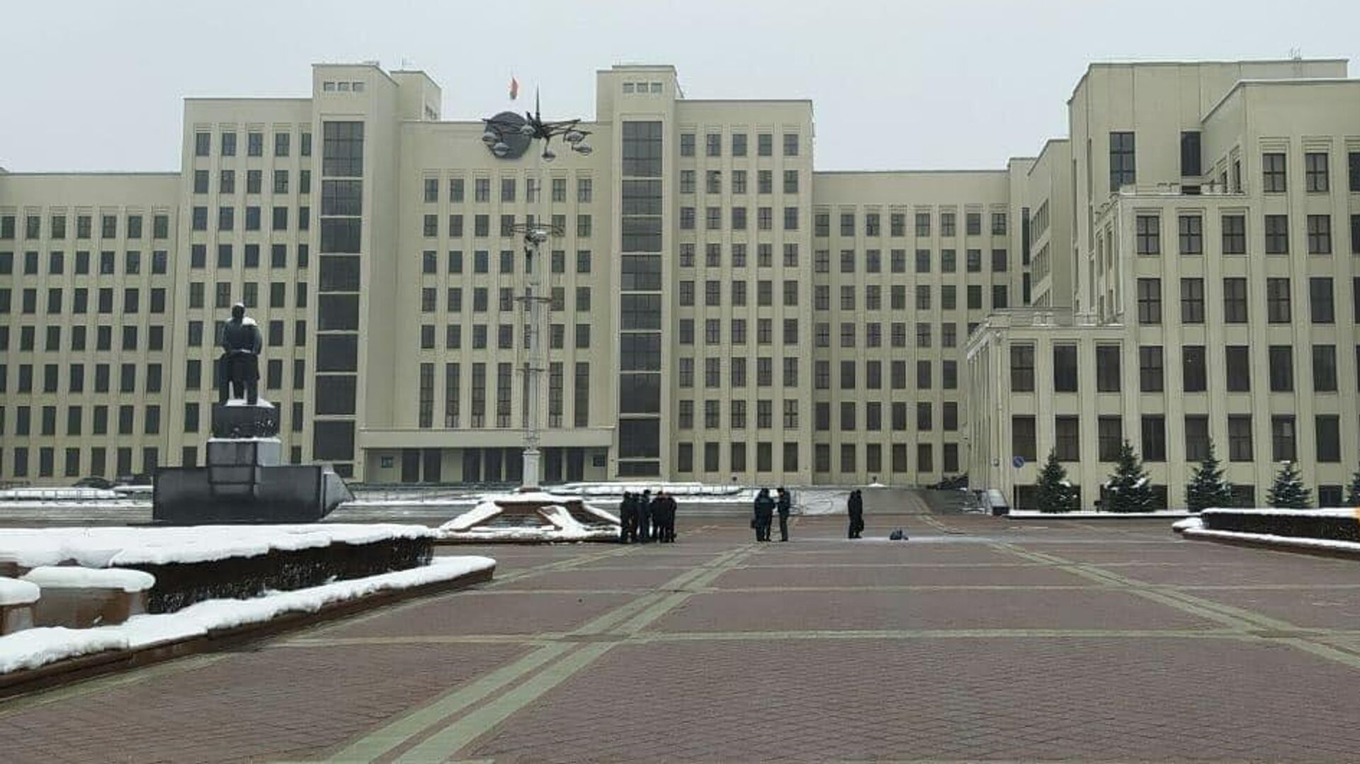 Место инцидента на площади Независимости в Минске - РИА Новости, 1920, 22.01.2021