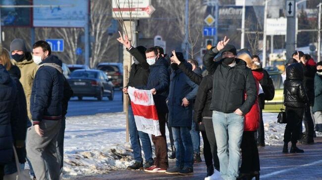 Акция протеста в Минске