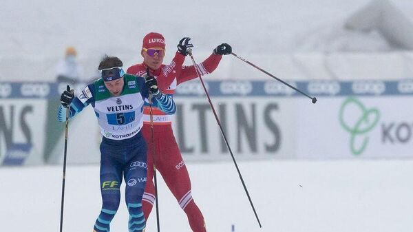 Инцидент между финским лыжником Йони Маки и Александром Большуновым