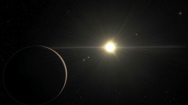 Так в представлении художника выглядит планетная система TOI-178 со стороны самой дальней планеты