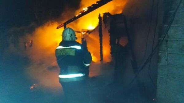 Пожар в частном жилом доме в городе Вязники Владимирской области