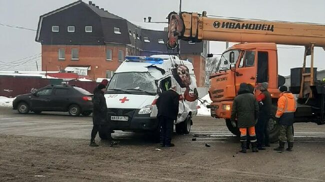 ДТП с участием автомобиля скорой помощи в Самаре