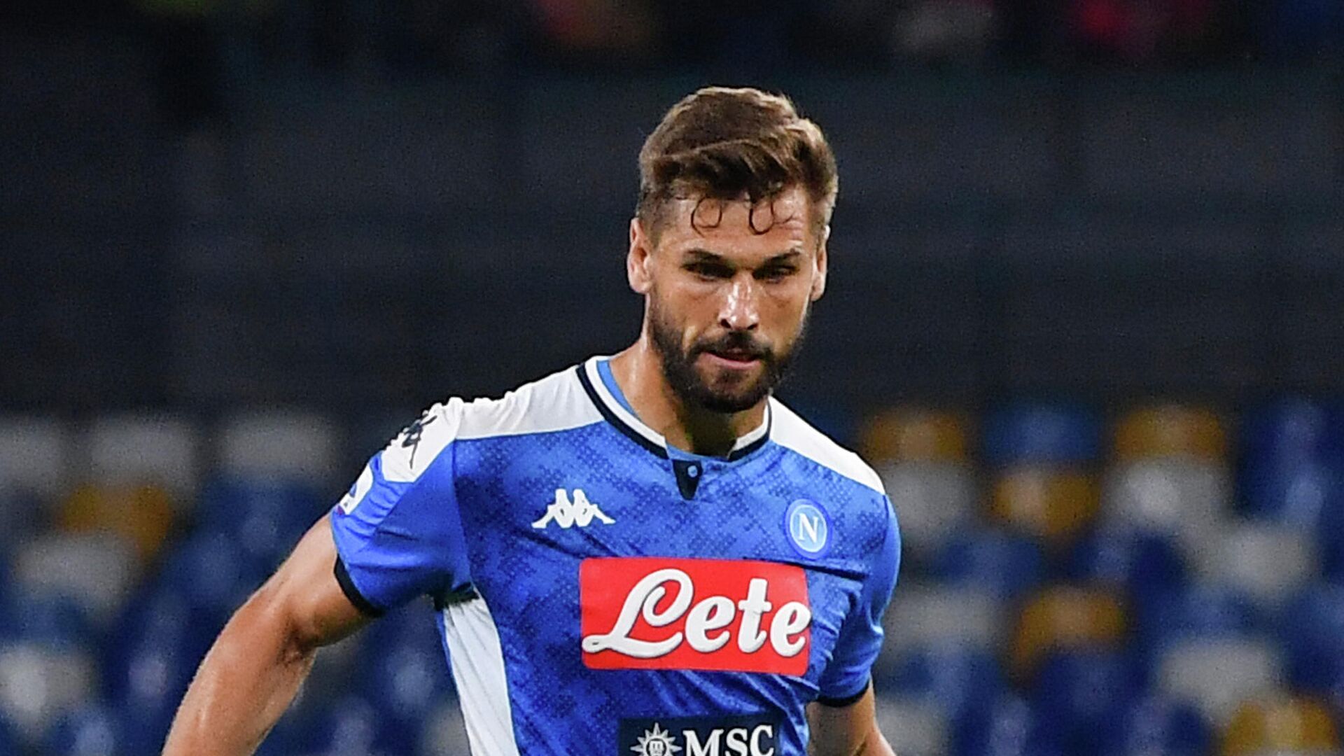 Napoli's Spanish forward Fernando Llorente runs with the ball during the Italian Serie A football match Napoli vs Sampdoria on September 14, 2019 at the San Paolo stadium in Naples. (Photo by Andreas SOLARO / AFP) - РИА Новости, 1920, 28.01.2021