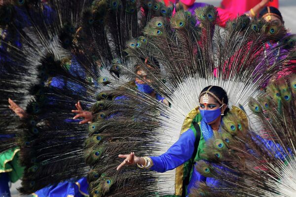 Репетиция парада к празднованию Дня Республики в Нью-Дели, Индия 