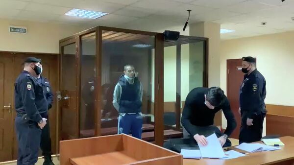 Сайд-Мухамад Джумаев в суде. Кадр видео
