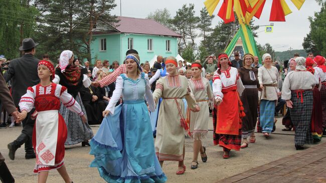 Вепсы на национальном празднике