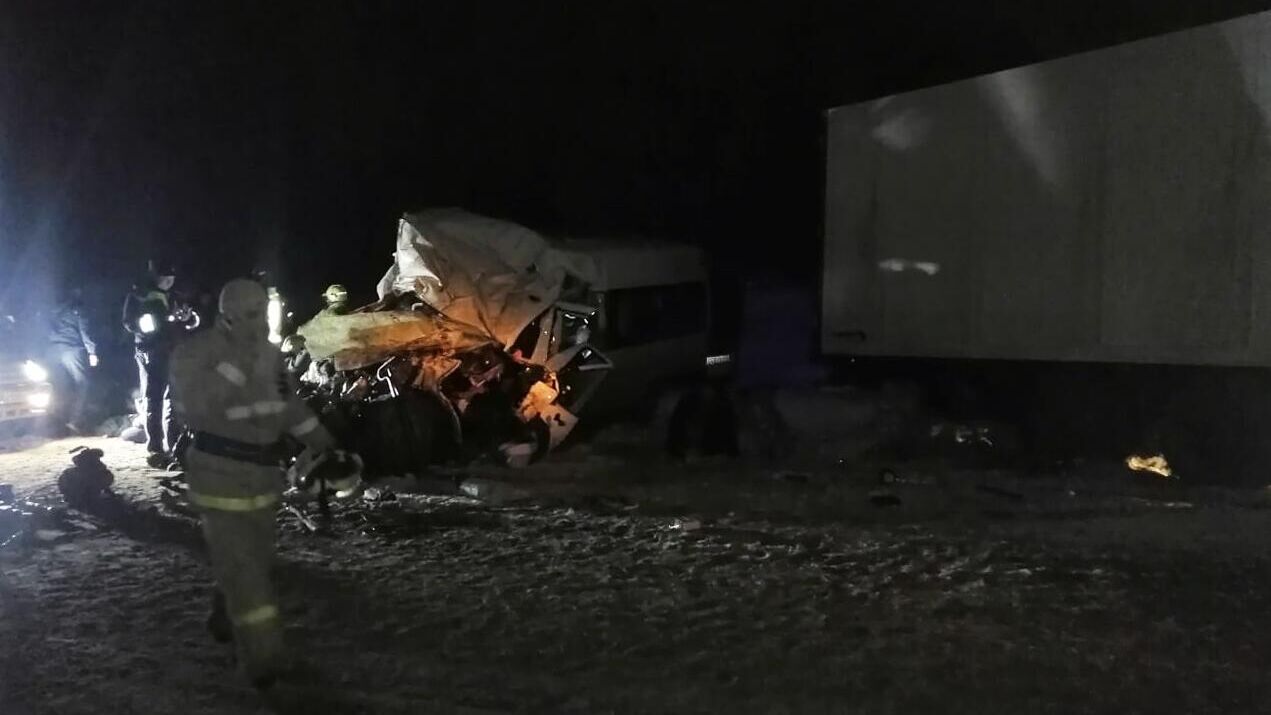 ДТП с участием микроавтобуса в Сызранском районе Самарской области - РИА Новости, 1920, 07.02.2021