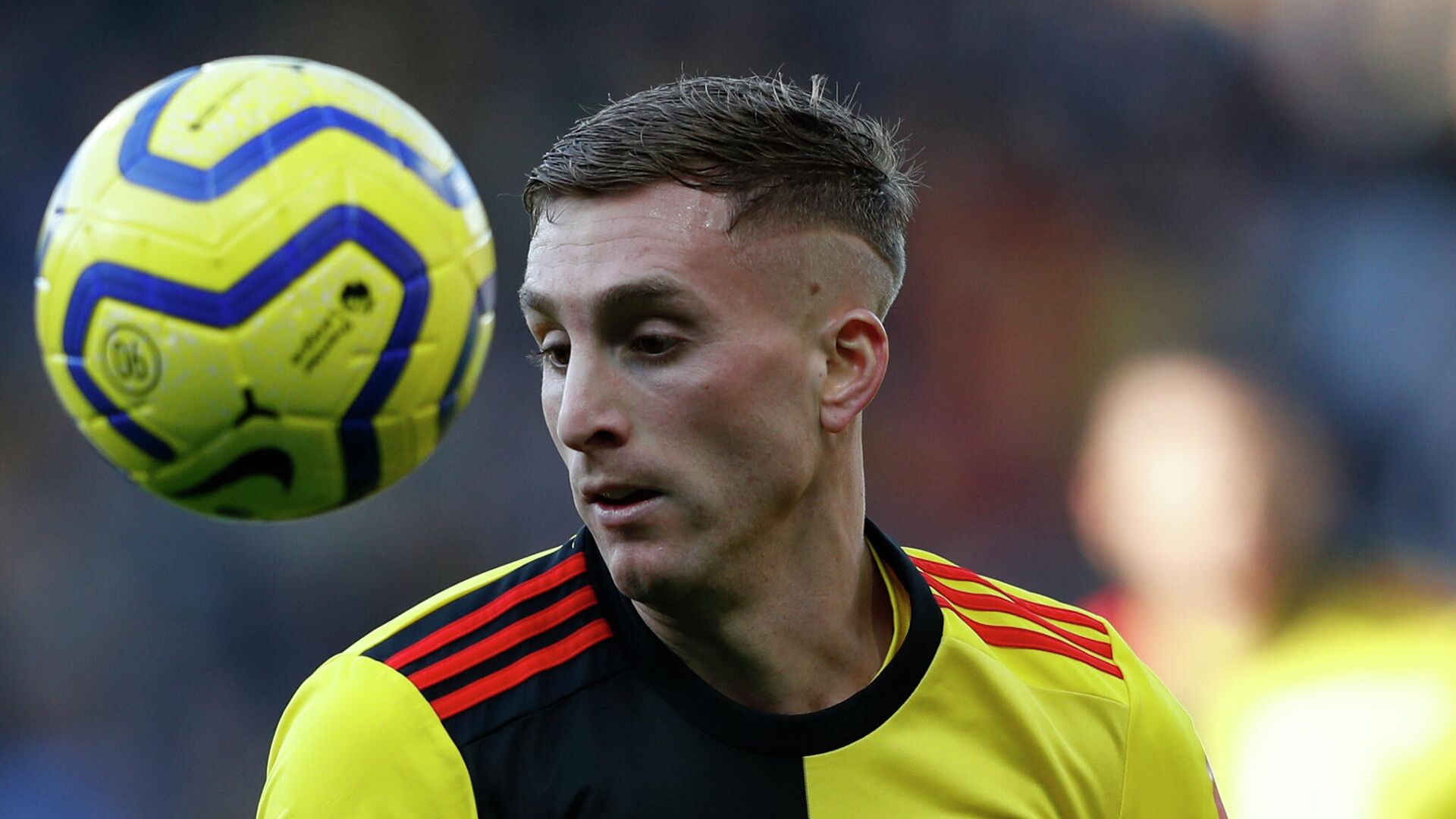 Watford's Spanish midfielder Gerard Deulofeu controls the ball during the English Premier League football match between Watford and Tottenham Hotspur at Vicarage Road Stadium in Watford, north of London on January 18, 2020. (Photo by Adrian DENNIS / AFP) / RESTRICTED TO EDITORIAL USE. No use with unauthorized audio, video, data, fixture lists, club/league logos or 'live' services. Online in-match use limited to 120 images. An additional 40 images may be used in extra time. No video emulation. Social media in-match use limited to 120 images. An additional 40 images may be used in extra time. No use in betting publications, games or single club/league/player publications. / Watford's Spanish midfielder Gerard Deulofeu controls the ball during the English Premier League football match between Watford and Tottenham Hotspur at Vicarage Road Stadium in Watford, north of London on January 18, 2020. (Photo by Adrian DENNIS / AFP) / RESTRICTED TO EDITORIAL USE. No use with unauthorized audio, video, data, fixture lists, club/league logos or 'live' services. Online in-match use limited to 120 images. An additional 40 images may be used in extra time. No video emulation. Social media in-match use limited to 120 images. An additional 40 images may be used in extra time. No use in betting publications, games or single club/league/player publications. / - РИА Новости, 1920, 30.01.2021