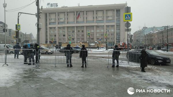 Перекрытия улиц в центре Москвы в связи с несанкционированной акцией