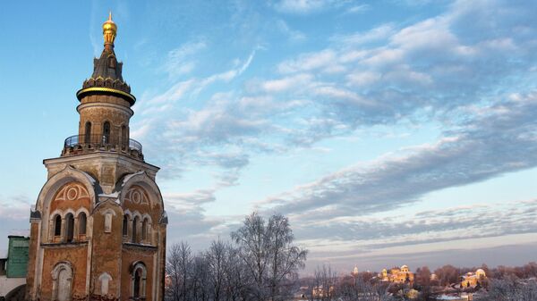 Свечная башня Борисоглебского монастыря в Торжке