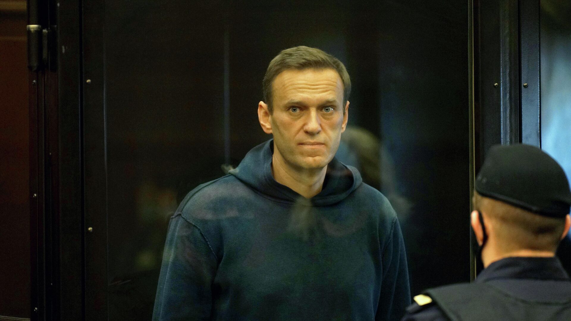 Алексей Навальный во время заседания Мосгорсуда - РИА Новости, 1920, 03.02.2021
