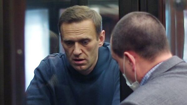 Алексей Навальный на заседании Московского городского суда